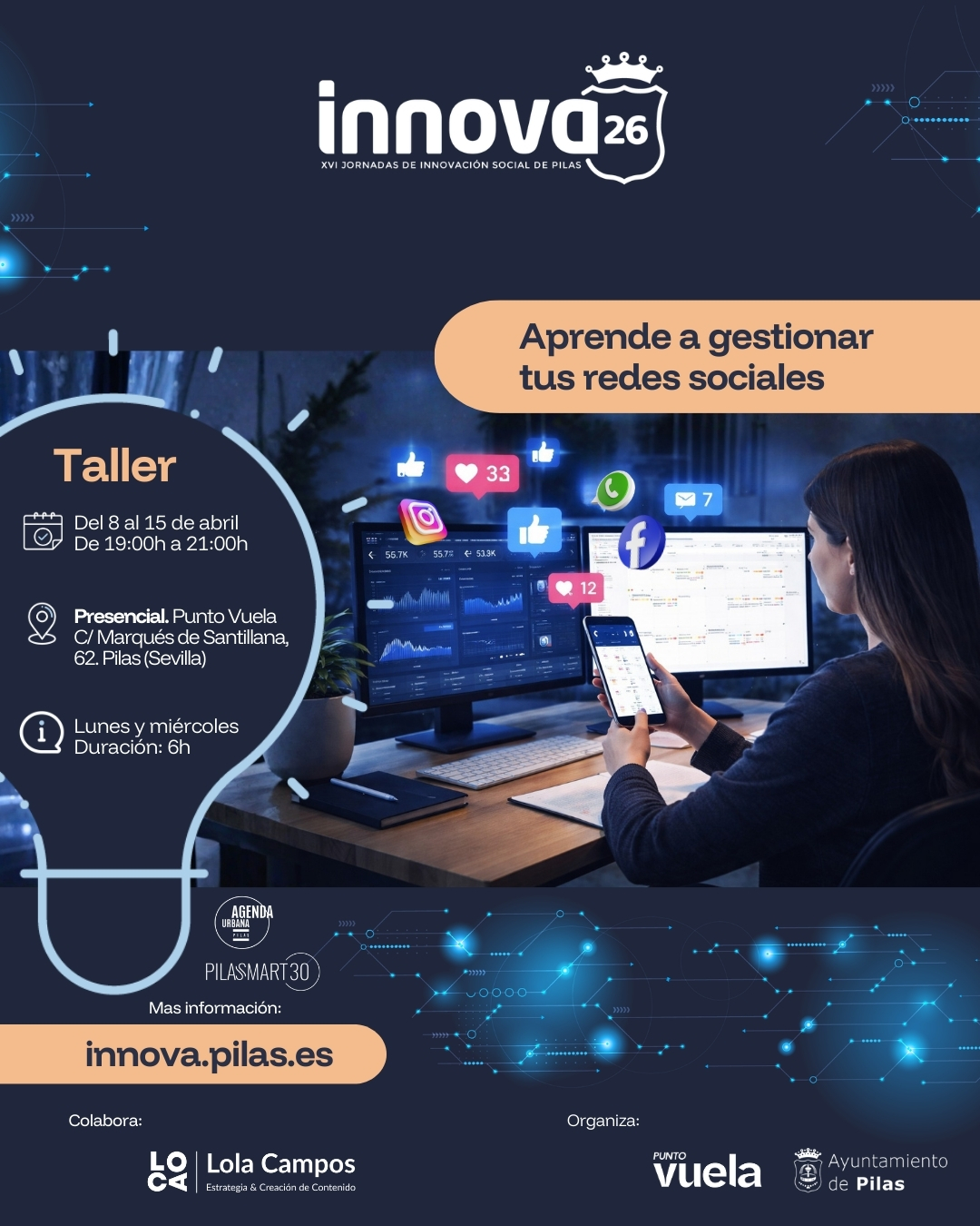 Taller · Aprende a gestionar tus redes sociales