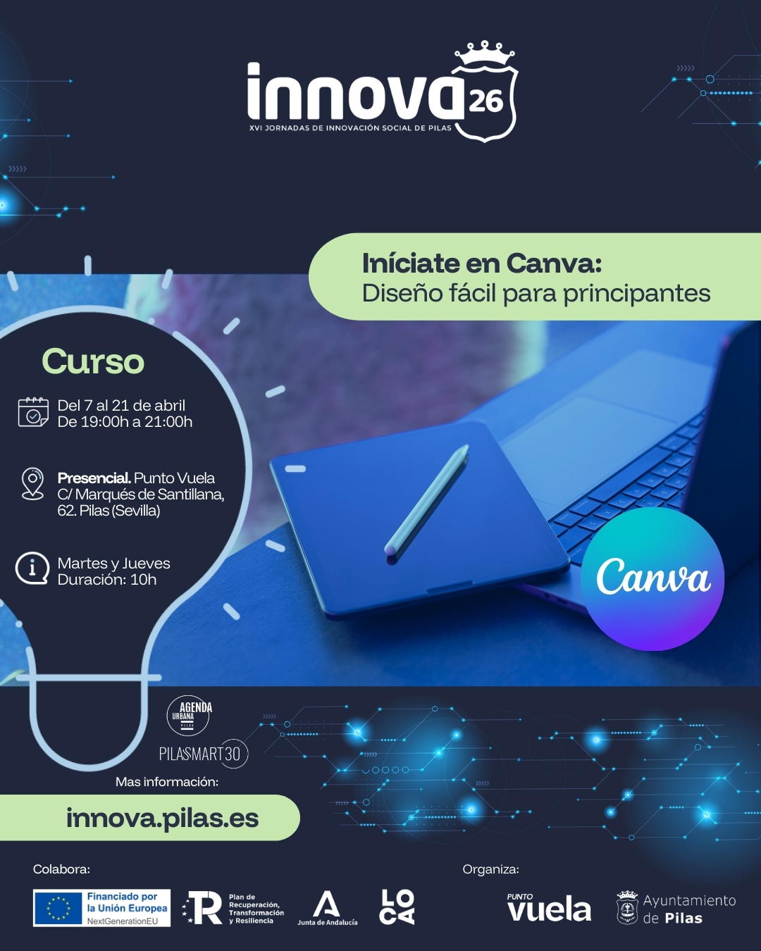 Curso · Iníciate en CANVA: diseño fácil para principiantes. 