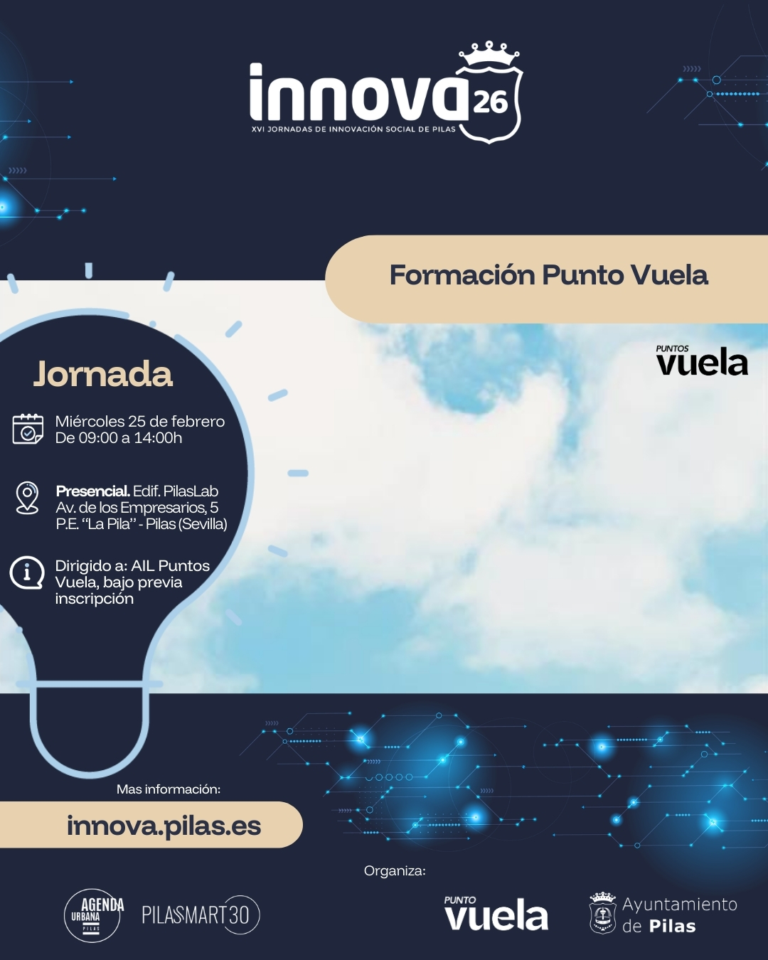 X Jornada INNOVA26 · Formación Puntos Vuela 