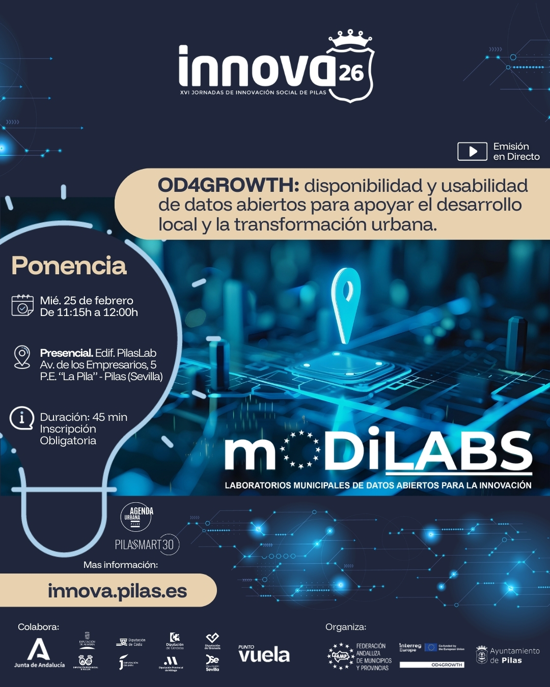Ponencia · OD4GROWTH – Disponibilidad y usabilidad de los datos abiertos para apoyar el desarrollo local y la transformación urbana