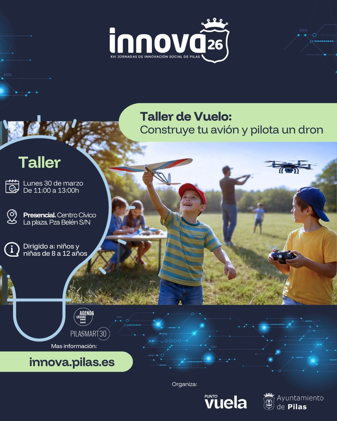 Taller · Construye tu avión y pilota un dron